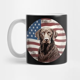 Patriotic Chesapeake Bay Retriever Mug